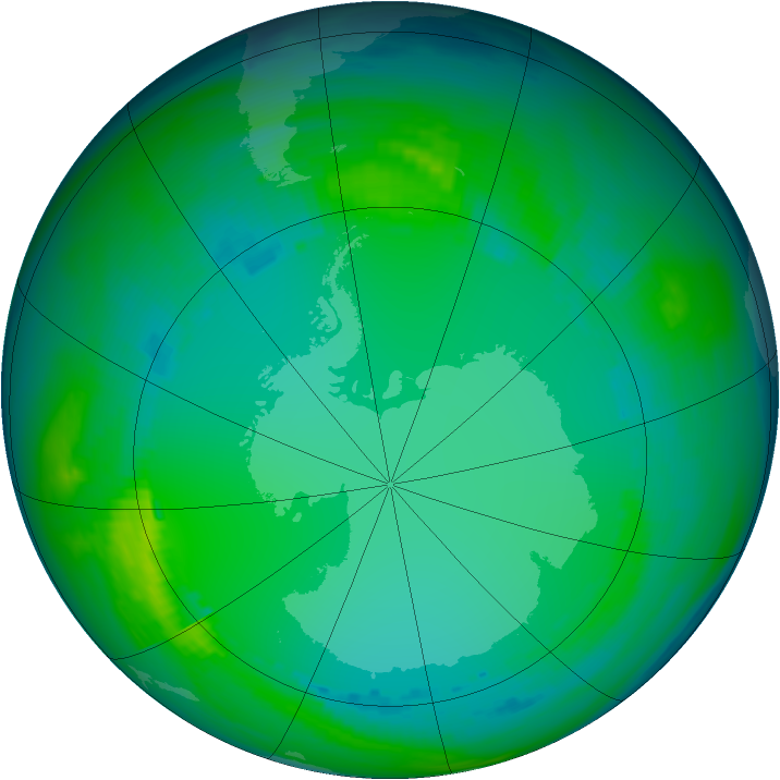 Ozone Map 1986-07-14